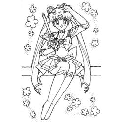 Dibujo para colorear: Sailor Moon (Dibujos animados) #50418 - Dibujos para Colorear e Imprimir Gratis