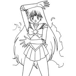 Dibujo para colorear: Sailor Moon (Dibujos animados) #50439 - Dibujos para Colorear e Imprimir Gratis