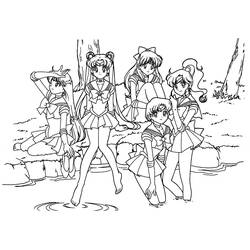 Dibujo para colorear: Sailor Moon (Dibujos animados) #50440 - Dibujos para Colorear e Imprimir Gratis