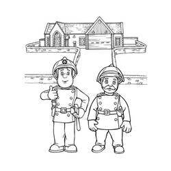 Dibujo para colorear: Sam the Fireman (Dibujos animados) #39839 - Dibujos para Colorear e Imprimir Gratis