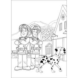 Dibujo para colorear: Sam the Fireman (Dibujos animados) #39847 - Dibujos para Colorear e Imprimir Gratis