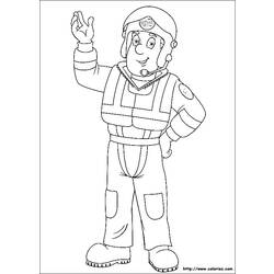 Dibujo para colorear: Sam the Fireman (Dibujos animados) #39883 - Dibujos para Colorear e Imprimir Gratis
