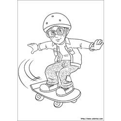 Dibujo para colorear: Sam the Fireman (Dibujos animados) #39885 - Dibujos para Colorear e Imprimir Gratis