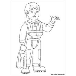 Dibujo para colorear: Sam the Fireman (Dibujos animados) #39890 - Dibujos para Colorear e Imprimir Gratis
