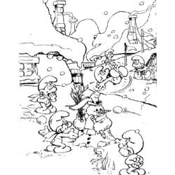 Dibujo para colorear: Schtroumpfs (Dibujos animados) #34738 - Dibujos para Colorear e Imprimir Gratis