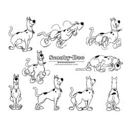 Dibujo para colorear: Scooby doo (Dibujos animados) #31517 - Dibujos para Colorear e Imprimir Gratis