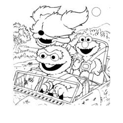 Dibujo para colorear: Sesame street (Dibujos animados) #32267 - Dibujos para Colorear e Imprimir Gratis