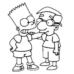 Dibujo para colorear: Simpsons (Dibujos animados) #23782 - Dibujos para Colorear e Imprimir Gratis