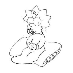 Dibujo para colorear: Simpsons (Dibujos animados) #23783 - Dibujos para Colorear e Imprimir Gratis