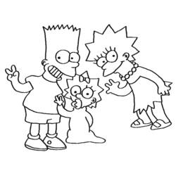 Dibujo para colorear: Simpsons (Dibujos animados) #23785 - Dibujos para Colorear e Imprimir Gratis