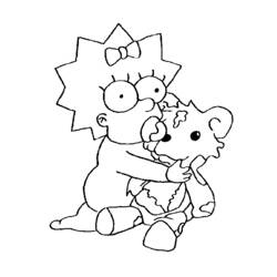 Dibujo para colorear: Simpsons (Dibujos animados) #23805 - Dibujos para Colorear e Imprimir Gratis