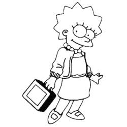 Dibujo para colorear: Simpsons (Dibujos animados) #23806 - Dibujos para Colorear e Imprimir Gratis