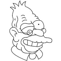 Dibujo para colorear: Simpsons (Dibujos animados) #23818 - Dibujos para Colorear e Imprimir Gratis