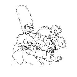 Dibujo para colorear: Simpsons (Dibujos animados) #23825 - Dibujos para Colorear e Imprimir Gratis