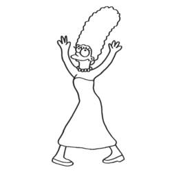 Dibujo para colorear: Simpsons (Dibujos animados) #23834 - Dibujos para Colorear e Imprimir Gratis