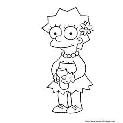 Dibujo para colorear: Simpsons (Dibujos animados) #23835 - Dibujos para Colorear e Imprimir Gratis