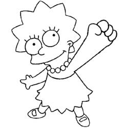 Dibujo para colorear: Simpsons (Dibujos animados) #23837 - Dibujos para Colorear e Imprimir Gratis