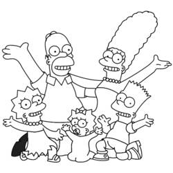Dibujo para colorear: Simpsons (Dibujos animados) #23857 - Dibujos para Colorear e Imprimir Gratis