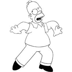 Dibujo para colorear: Simpsons (Dibujos animados) #23862 - Dibujos para Colorear e Imprimir Gratis