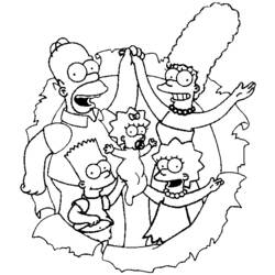 Dibujo para colorear: Simpsons (Dibujos animados) #23866 - Dibujos para Colorear e Imprimir Gratis