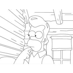 Dibujo para colorear: Simpsons (Dibujos animados) #23869 - Dibujos para Colorear e Imprimir Gratis