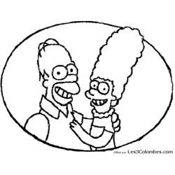 Dibujo para colorear: Simpsons (Dibujos animados) #23870 - Dibujos para Colorear e Imprimir Gratis