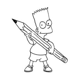 Dibujo para colorear: Simpsons (Dibujos animados) #23875 - Dibujos para Colorear e Imprimir Gratis
