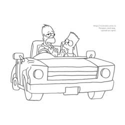 Dibujo para colorear: Simpsons (Dibujos animados) #23883 - Dibujos para Colorear e Imprimir Gratis