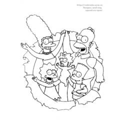 Dibujo para colorear: Simpsons (Dibujos animados) #23897 - Dibujos para Colorear e Imprimir Gratis
