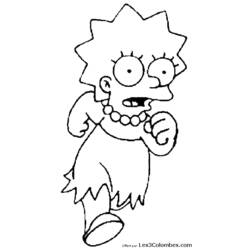 Dibujo para colorear: Simpsons (Dibujos animados) #23902 - Dibujos para Colorear e Imprimir Gratis