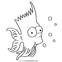 Dibujo para colorear: Simpsons (Dibujos animados) #23919 - Dibujos para Colorear e Imprimir Gratis