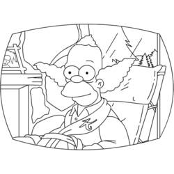 Dibujo para colorear: Simpsons (Dibujos animados) #23921 - Dibujos para Colorear e Imprimir Gratis