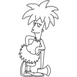 Dibujo para colorear: Simpsons (Dibujos animados) #23922 - Dibujos para Colorear e Imprimir Gratis