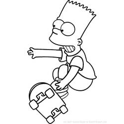 Dibujo para colorear: Simpsons (Dibujos animados) #23926 - Dibujos para Colorear e Imprimir Gratis