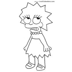Dibujo para colorear: Simpsons (Dibujos animados) #23928 - Dibujos para Colorear e Imprimir Gratis