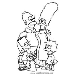 Dibujo para colorear: Simpsons (Dibujos animados) #23930 - Dibujos para Colorear e Imprimir Gratis