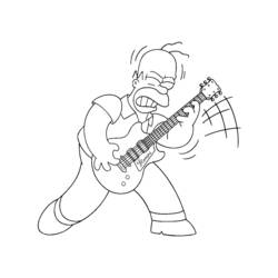 Dibujo para colorear: Simpsons (Dibujos animados) #23933 - Dibujos para Colorear e Imprimir Gratis