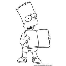 Dibujo para colorear: Simpsons (Dibujos animados) #23942 - Dibujos para Colorear e Imprimir Gratis