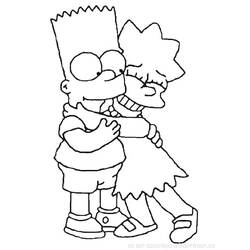 Dibujo para colorear: Simpsons (Dibujos animados) #23950 - Dibujos para Colorear e Imprimir Gratis