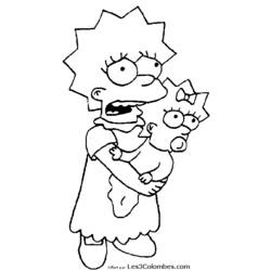 Dibujo para colorear: Simpsons (Dibujos animados) #23963 - Dibujos para Colorear e Imprimir Gratis