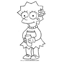 Dibujo para colorear: Simpsons (Dibujos animados) #23964 - Dibujos para Colorear e Imprimir Gratis