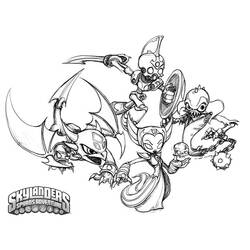 Dibujo para colorear: Skylanders (Dibujos animados) #43660 - Dibujos para Colorear e Imprimir Gratis