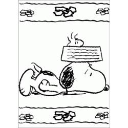 Dibujo para colorear: Snoopy (Dibujos animados) #27063 - Dibujos para Colorear e Imprimir Gratis