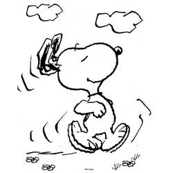 Dibujo para colorear: Snoopy (Dibujos animados) #27069 - Dibujos para Colorear e Imprimir Gratis