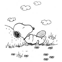 Dibujo para colorear: Snoopy (Dibujos animados) #27182 - Dibujos para Colorear e Imprimir Gratis