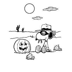 Dibujo para colorear: Snoopy (Dibujos animados) #27209 - Dibujos para Colorear e Imprimir Gratis