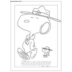 Dibujo para colorear: Snoopy (Dibujos animados) #27241 - Dibujos para Colorear e Imprimir Gratis