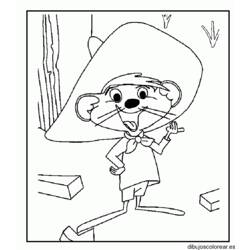 Dibujo para colorear: Speedy Gonzales (Dibujos animados) #30731 - Dibujos para Colorear e Imprimir Gratis