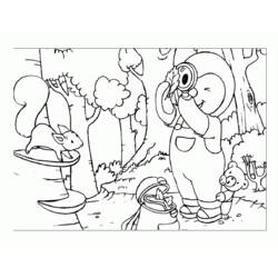 Dibujo para colorear: Tchoupi and Doudou (Dibujos animados) #34212 - Dibujos para Colorear e Imprimir Gratis