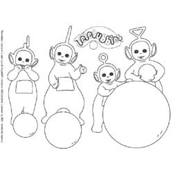 Dibujo para colorear: Teletubbies (Dibujos animados) #49665 - Dibujos para Colorear e Imprimir Gratis